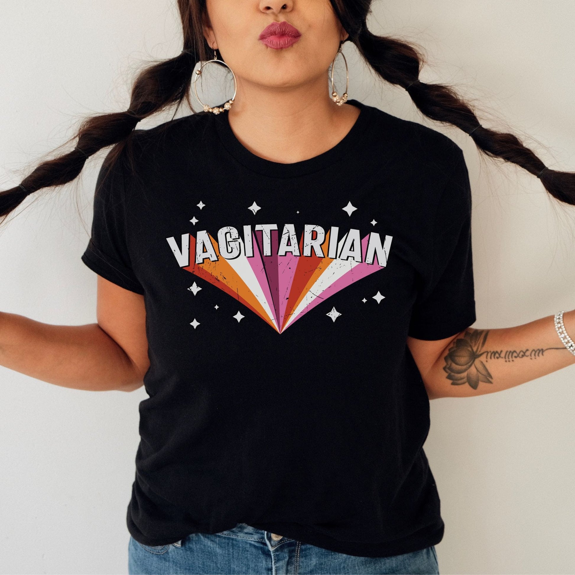 funny lesbian tshirt, vagitarian pun