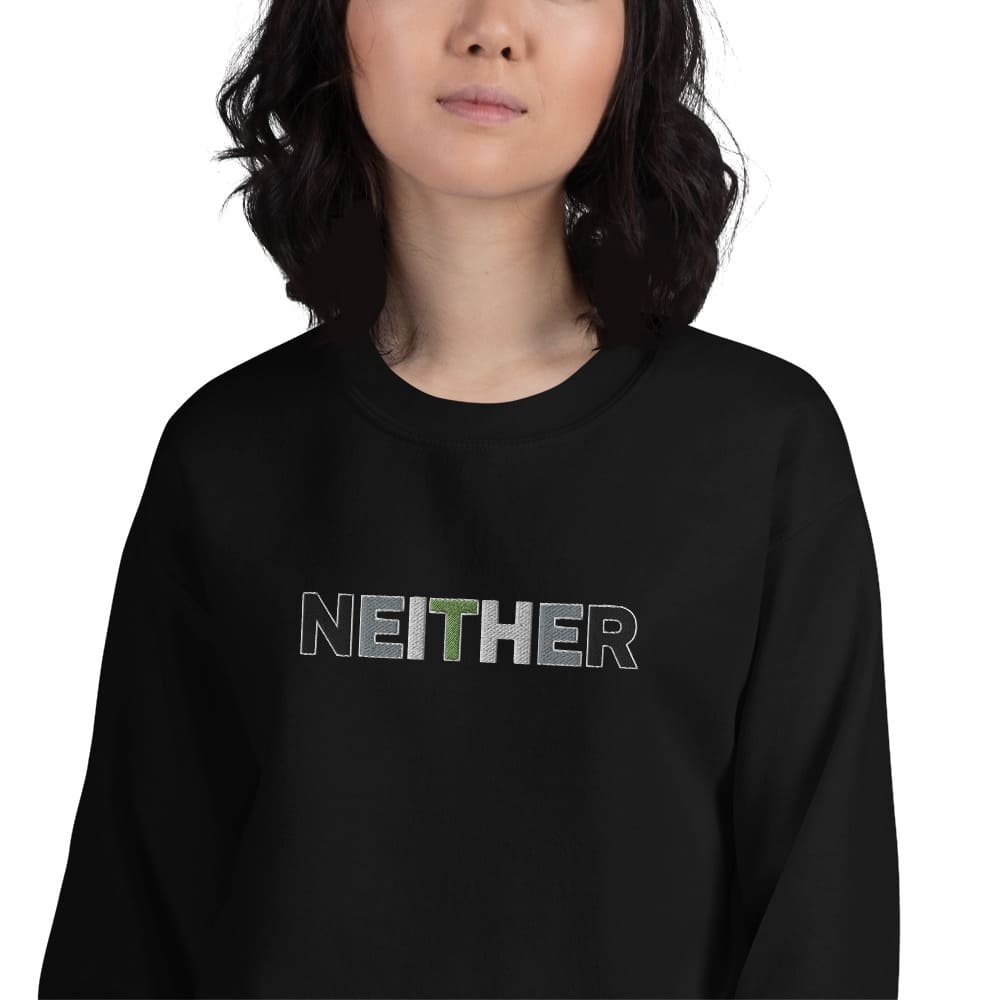 Agender jumper, embroidery