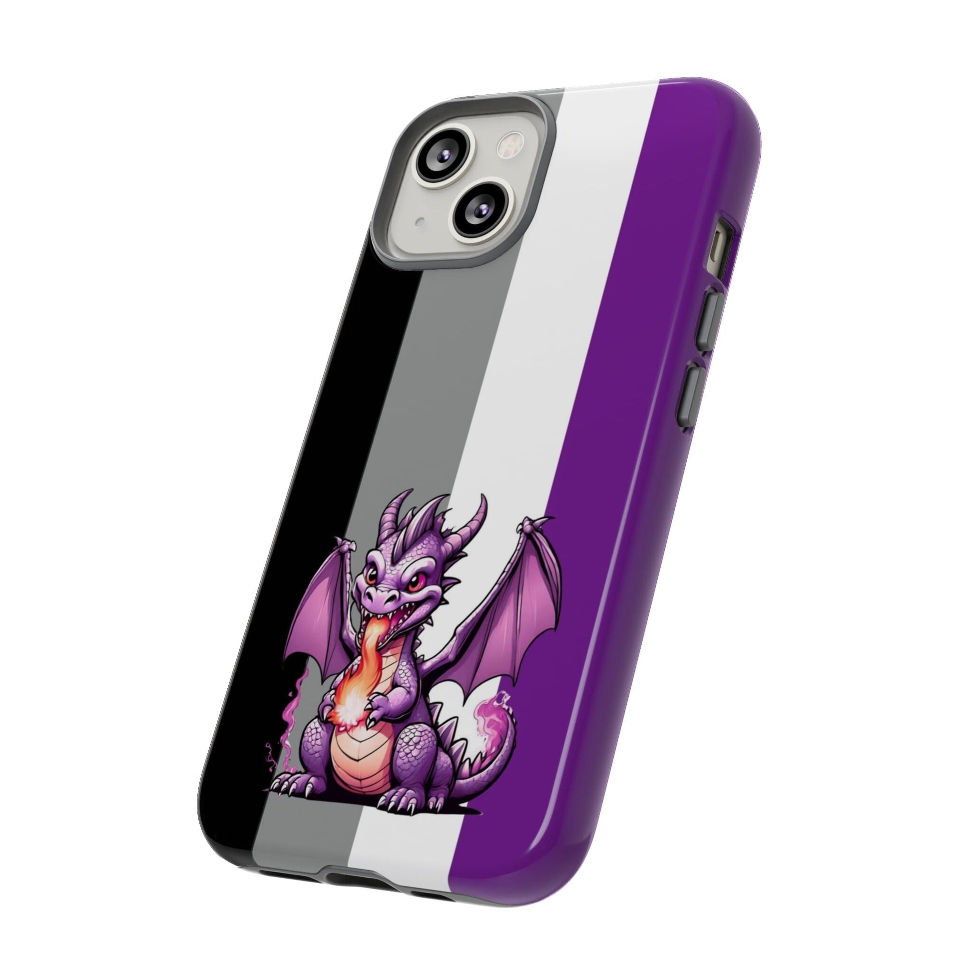 Asexual dragon phone case, side