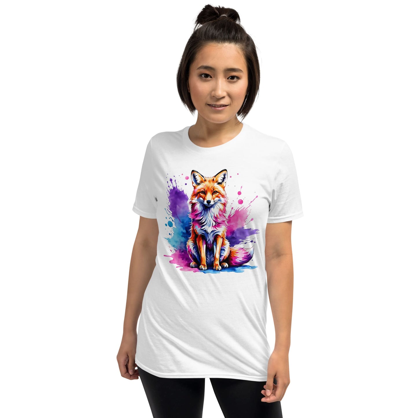 bisexual fox shirt, model 2