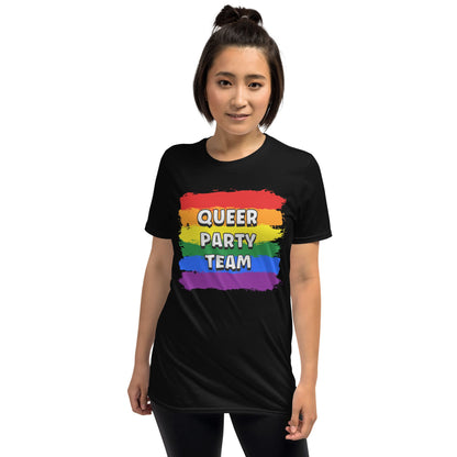 custom lgbt birthday party group shirt, model 2