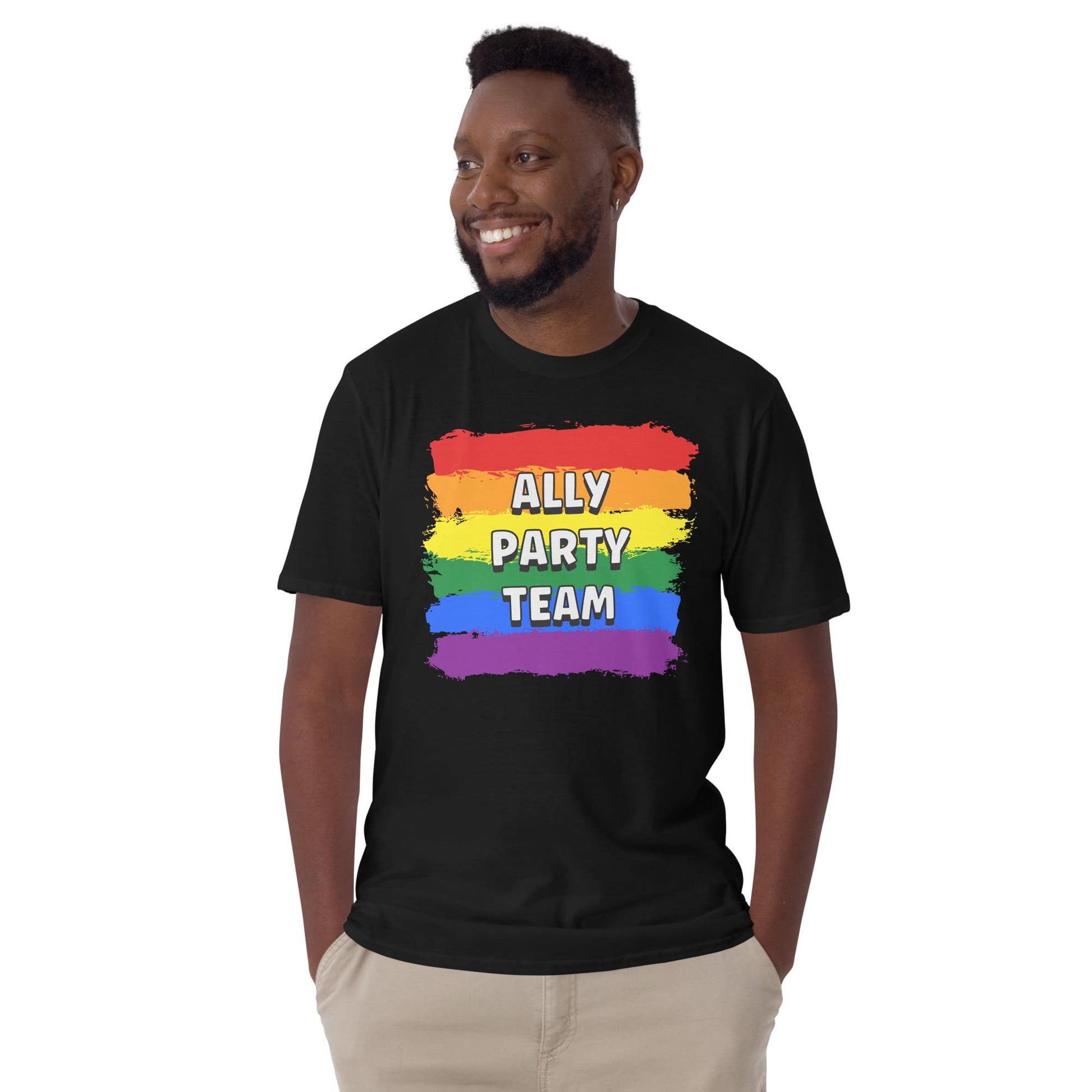 custom lgbt birthday party group shirt, model 3