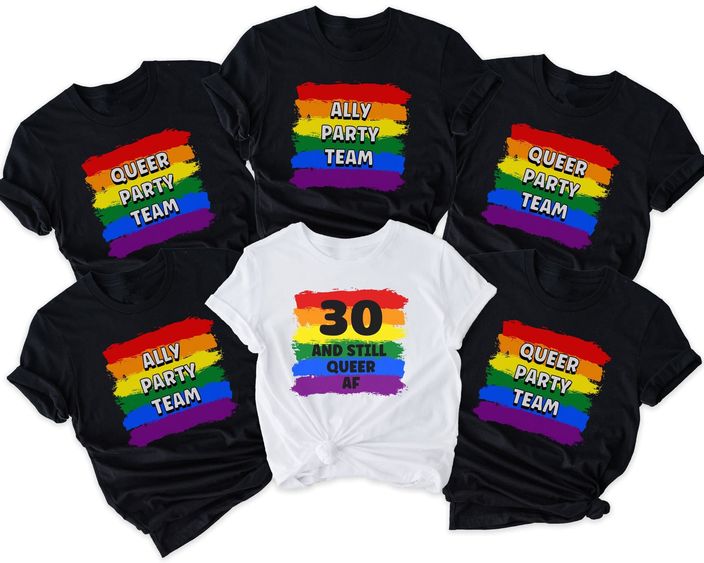 custom lgbt birthday party group shirt, group