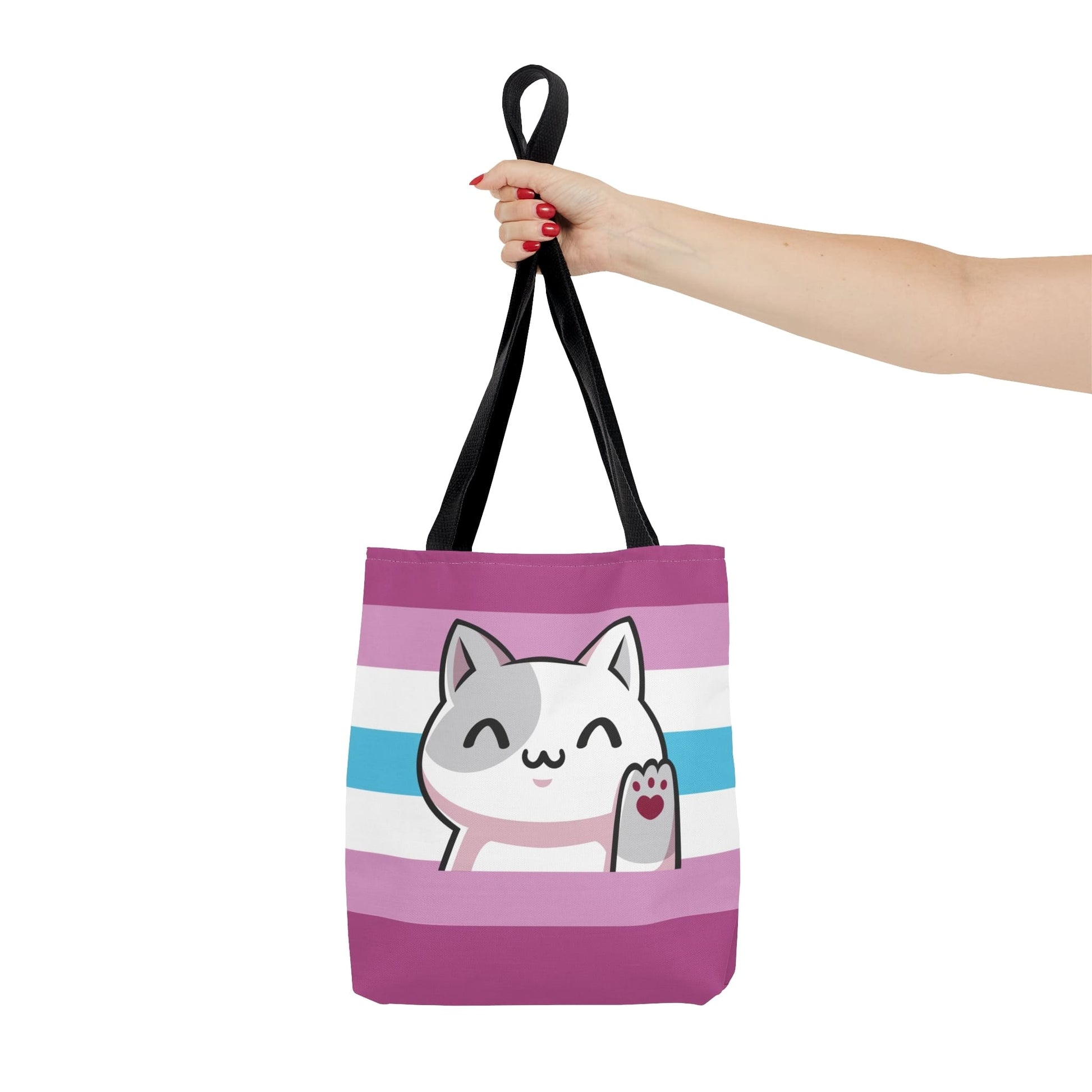 femboy tote bag, cute cat, small