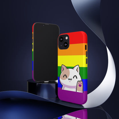 lgbt pride phone case kawaii cat