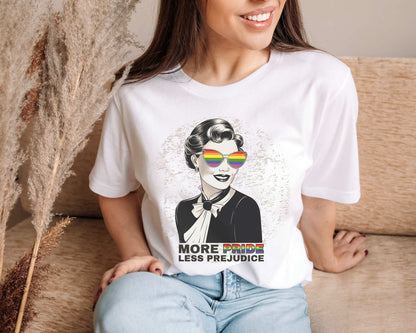 LGBT t-shirt More pride less prejudice