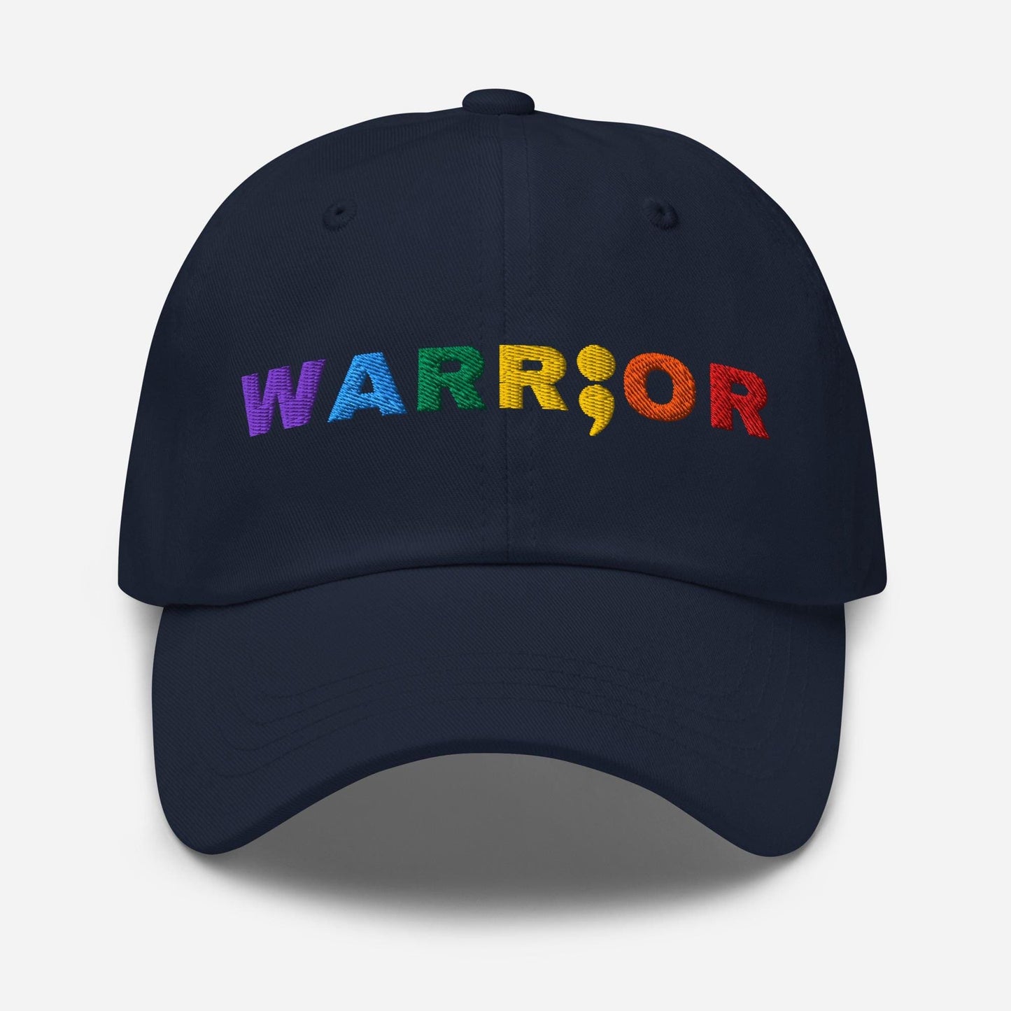 lgbt pride neurodiversity embroidery hat, navy