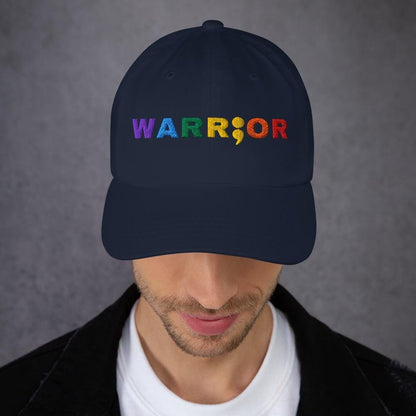 lgbt pride neurodiversity embroidery hat, model front