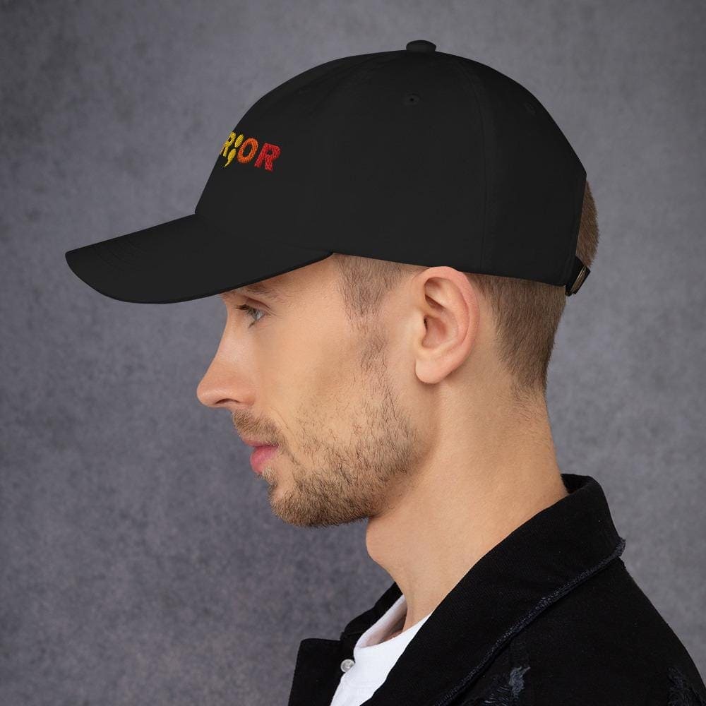 lgbt pride neurodiversity embroidery hat, model side