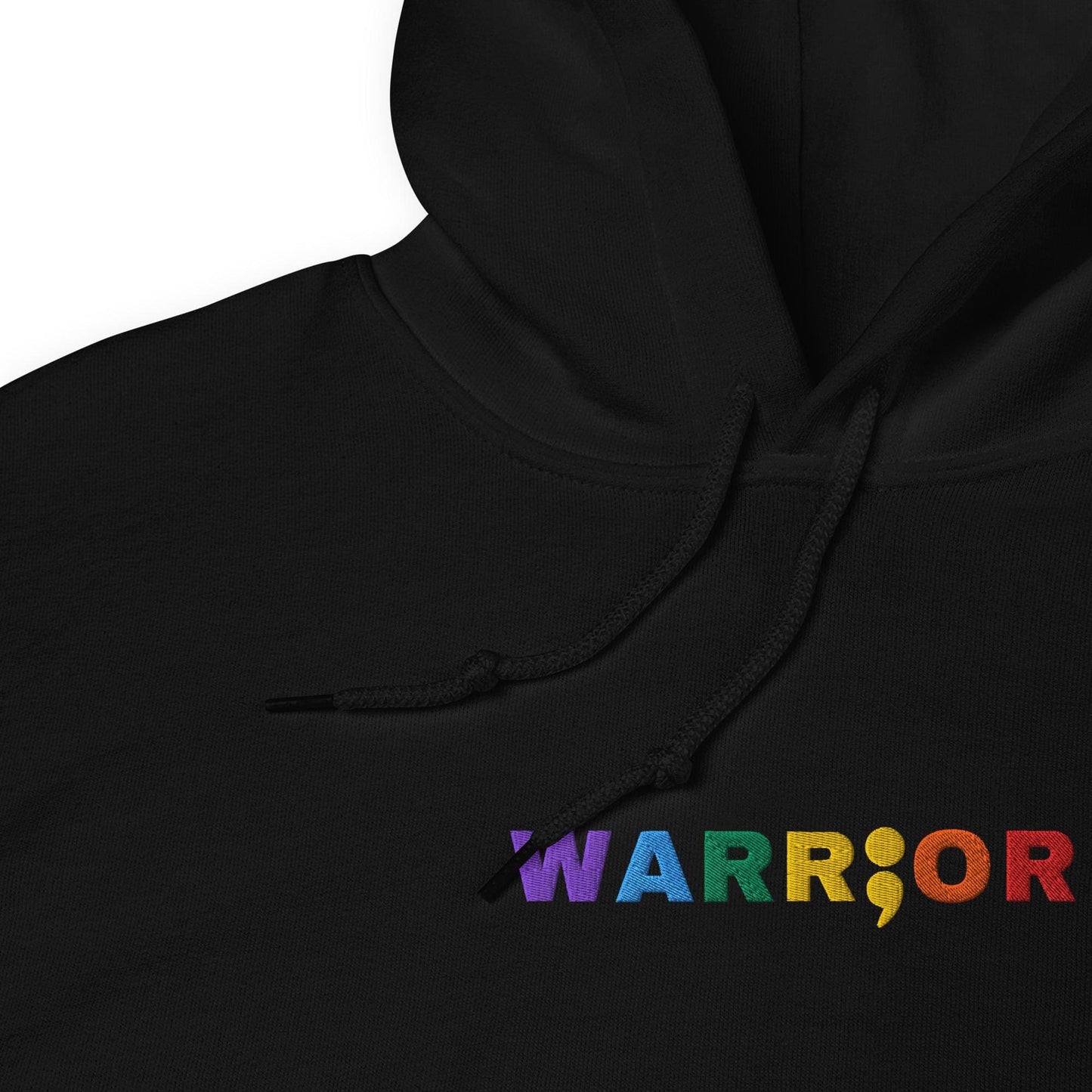 lgbt pride neurodiversity embroidery hoodie, zoom