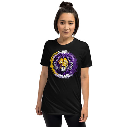 Nonbinary shirt fierce lion, model 1