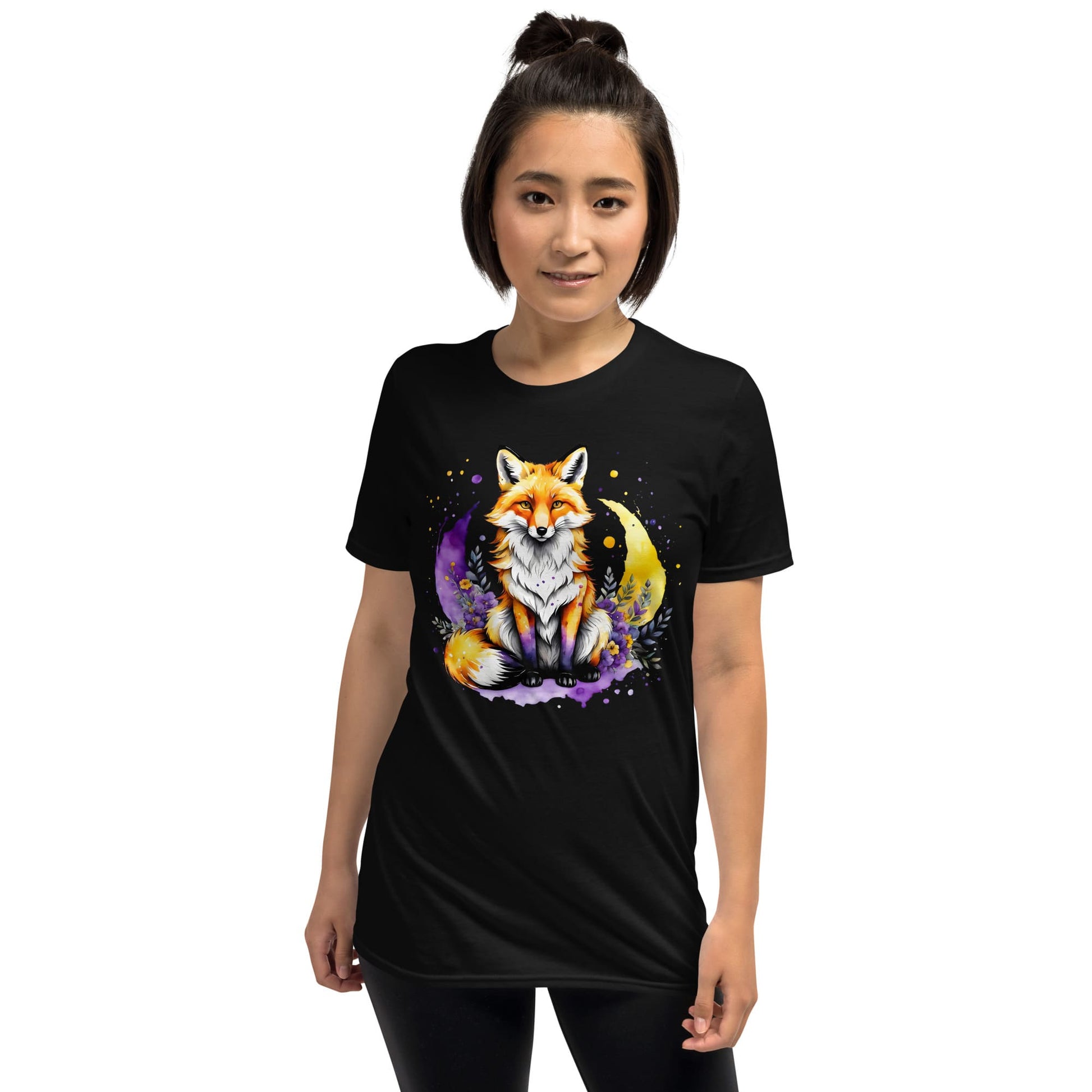 Nonbinary fox shirt , model 1