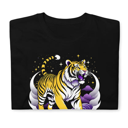 nonbinary t-shirt japanese a-ukiyo-e tiger, folded