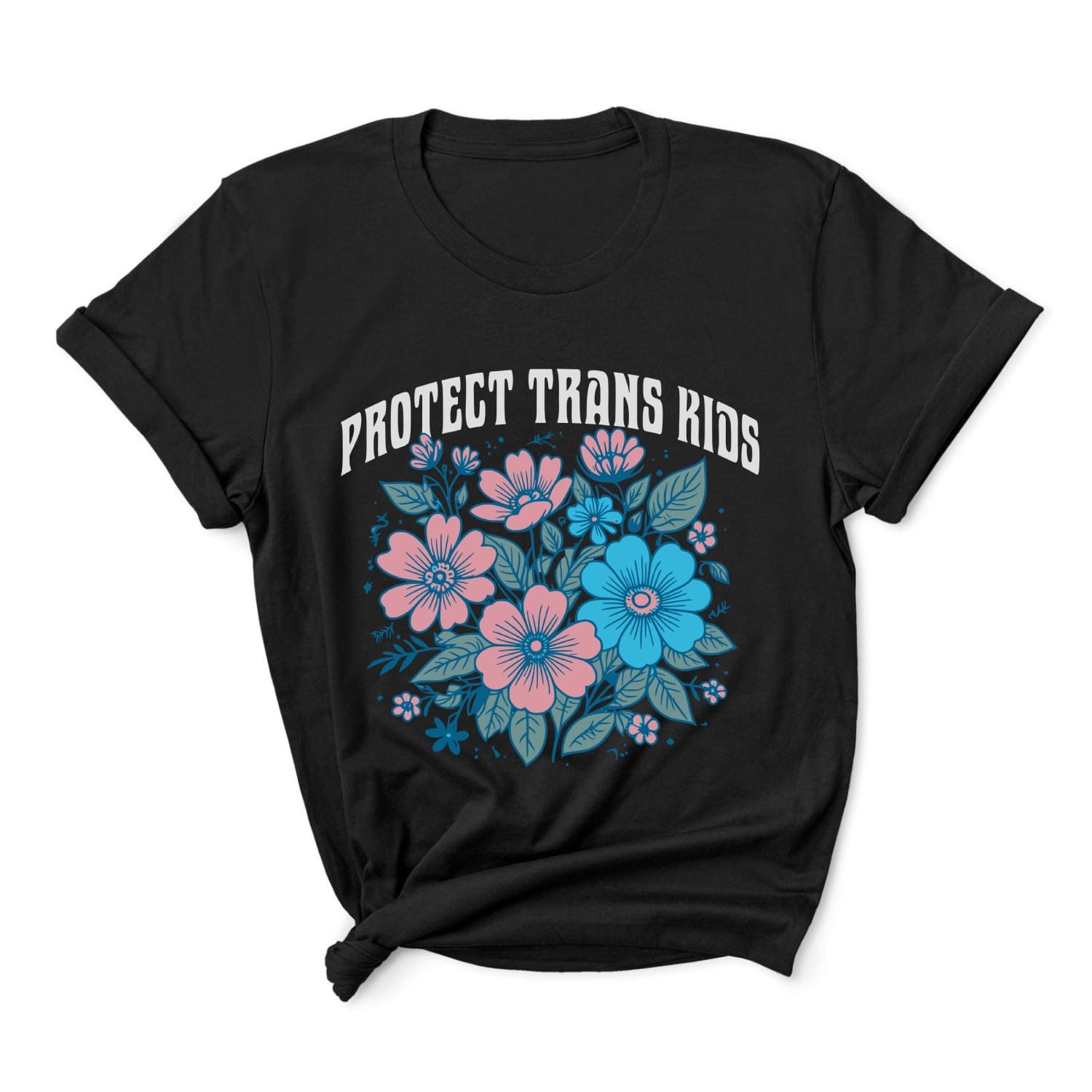 protect trans kids floral transgender shirt, main