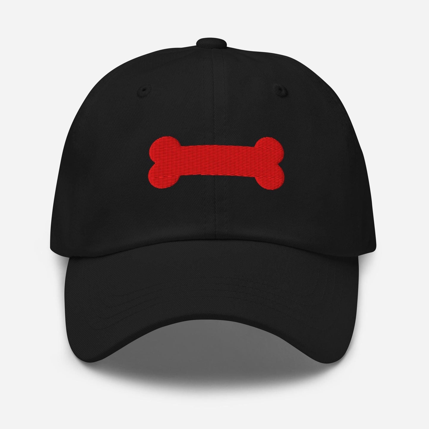 pup play embroidered hat, black