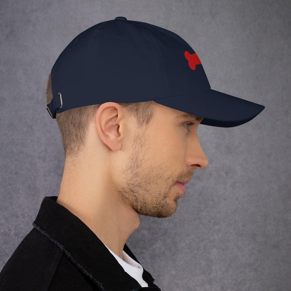 pup play embroidered hat, side model