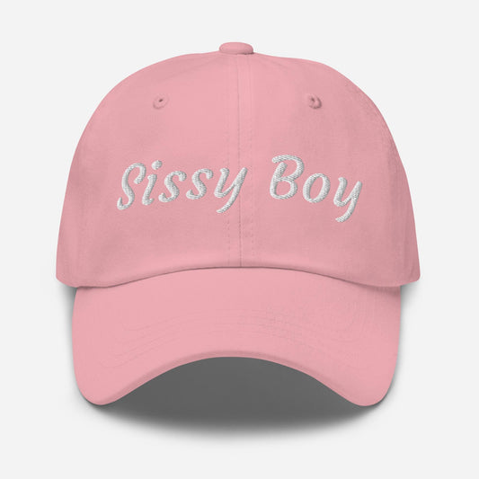 sissy boy pink hat femboy, front