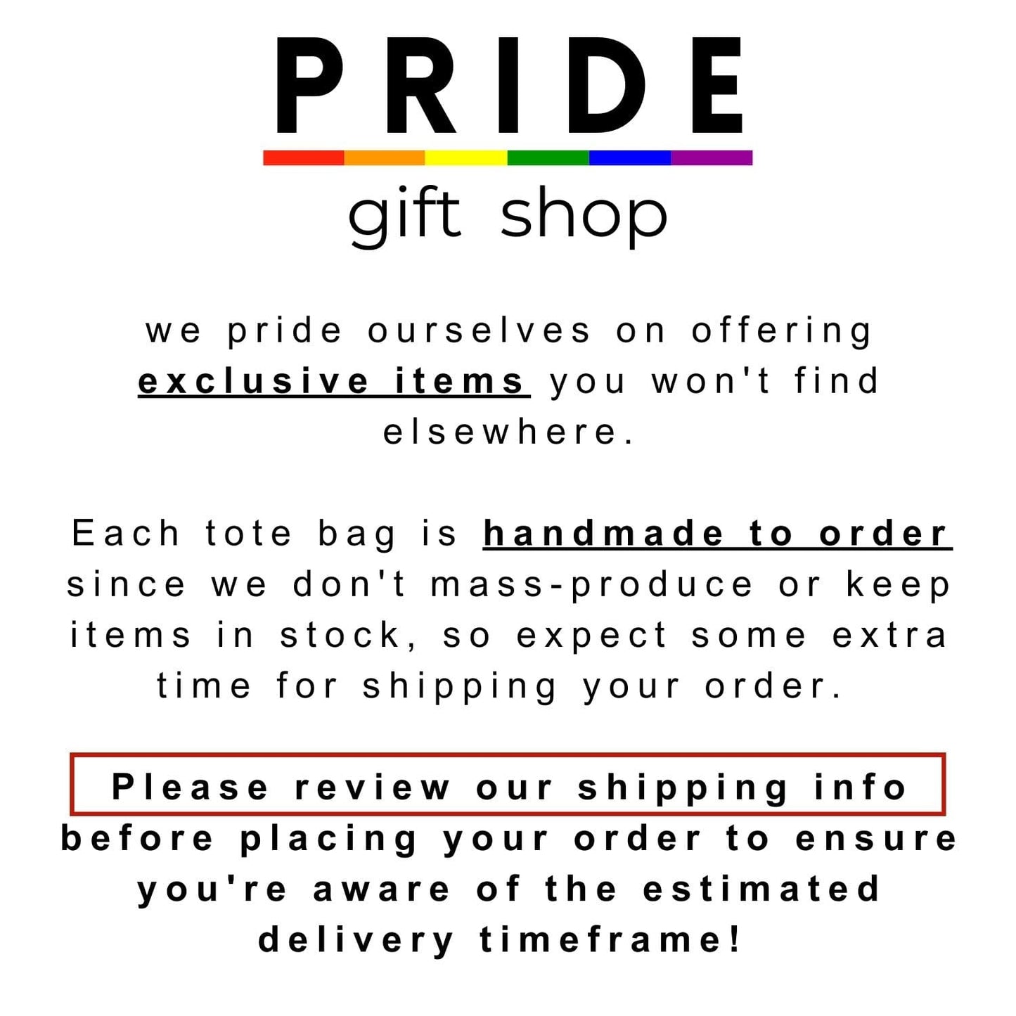 Pride tote bag same love