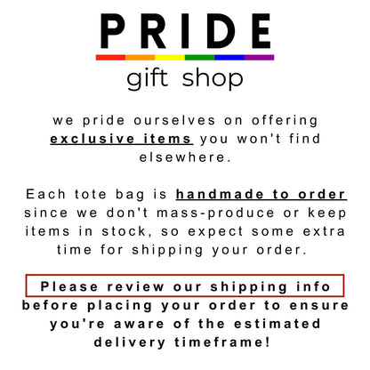 Pride tote bag love wins