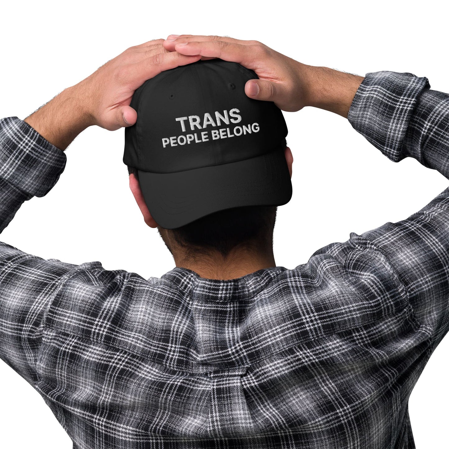 transgender embroidery baseball hat, model 2