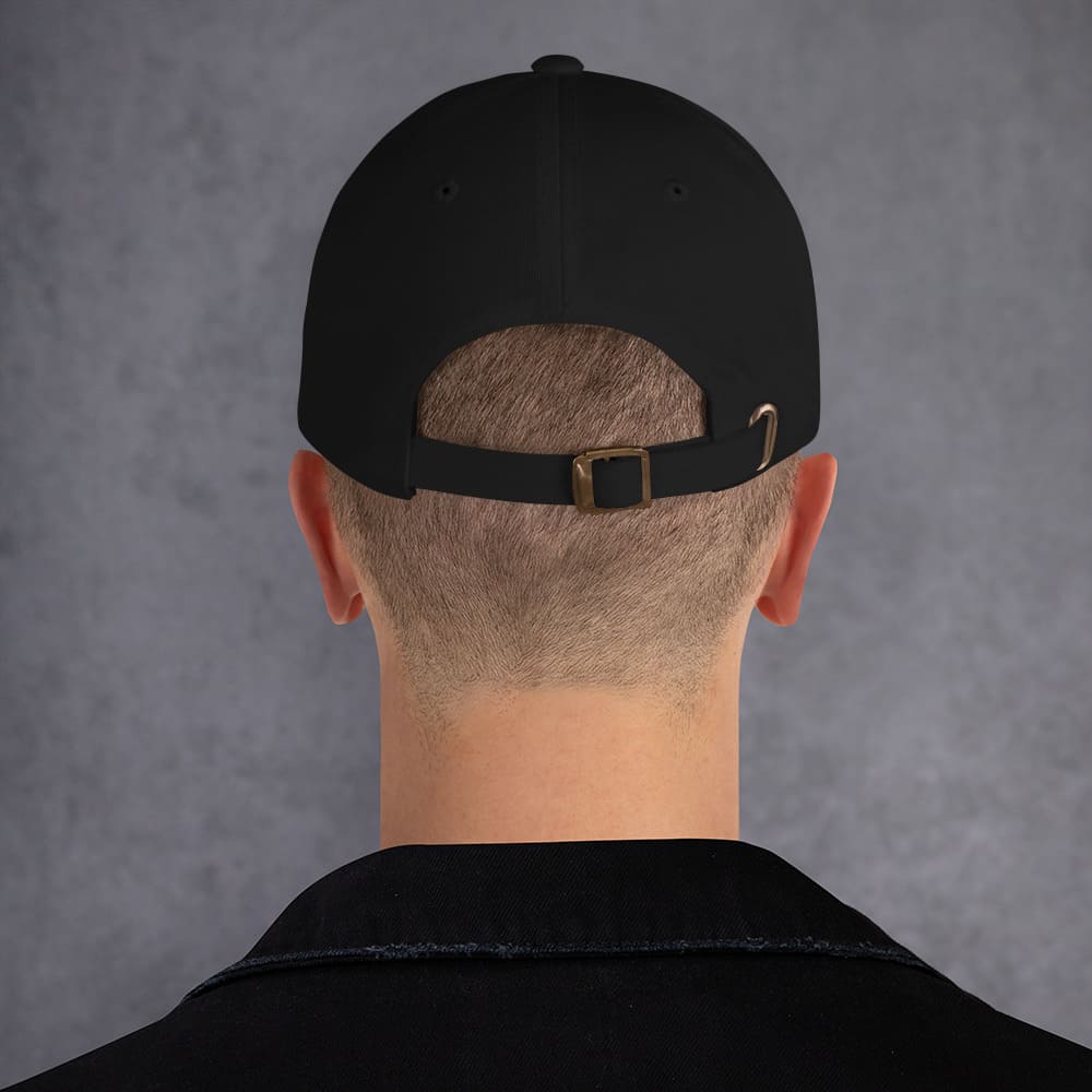 transgender embroidery baseball hat, model back