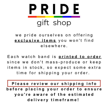Tricolor polyamory flag Apple watch band